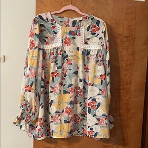 Entro Floral Blouse with Multicolor Design